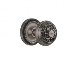 Nostalgic Warehouse 702561 - Nostalgic Warehouse Rope Rosette Single Dummy Egg & Dart Door Knob in Antique Pewter