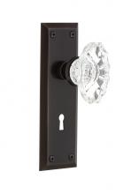 Nostalgic Warehouse 703899 - Nostalgic Warehouse New York Plate Interior Mortise Chateau Door Knob in Timeless Bronze