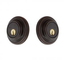 Nostalgic Warehouse 703951 - Nostalgic Warehouse Classic Rosette Double Cylinder Deadbolt in Timeless Bronze