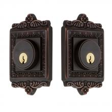 Nostalgic Warehouse 703957 - Nostalgic Warehouse Egg & Dart Plate Double Cylinder Deadbolt in Timeless Bronze