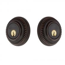 Nostalgic Warehouse 703965 - Nostalgic Warehouse Rope Rosette Double Cylinder Deadbolt in Timeless Bronze