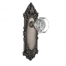 Nostalgic Warehouse 704055 - Nostalgic Warehouse Victorian Plate Passage Waldorf Door Knob in Antique Pewter