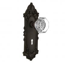 Nostalgic Warehouse 704081 - Nostalgic Warehouse Victorian Plate with Keyhole Passage Waldorf Door Knob in Oil-Rubbed Bronze