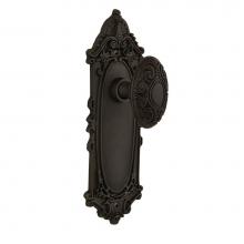 Nostalgic Warehouse 704103 - Nostalgic Warehouse Victorian Plate Single Dummy Victorian Door Knob in Oil-Rubbed Bronze