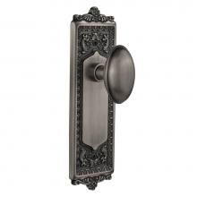 Nostalgic Warehouse 704195 - Nostalgic Warehouse Egg & Dart Plate Single Dummy Homestead Door Knob in Antique Pewter