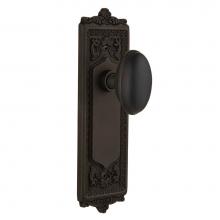 Nostalgic Warehouse 704197 - Nostalgic Warehouse Egg & Dart Plate Single Dummy Homestead Door Knob in Oil-Rubbed Bronze