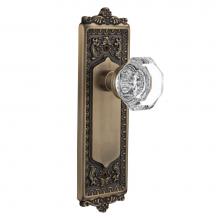 Nostalgic Warehouse 704240 - Nostalgic Warehouse Egg & Dart Plate Double Dummy Waldorf Door Knob in Antique Brass