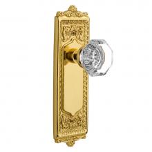 Nostalgic Warehouse 704242 - Nostalgic Warehouse Egg & Dart Plate Single Dummy Waldorf Door Knob in Polished Brass