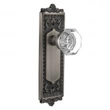 Nostalgic Warehouse 704243 - Nostalgic Warehouse Egg & Dart Plate Single Dummy Waldorf Door Knob in Antique Pewter
