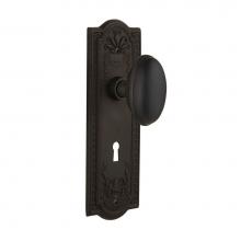 Nostalgic Warehouse 704359 - Nostalgic Warehouse Meadows Plate with Keyhole Double Dummy Homestead Door Knob in Oil-Rubbed Bron