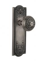 Nostalgic Warehouse 704641 - Nostalgic Warehouse Meadows Plate Passage Egg & Dart Door Knob in Antique Pewter