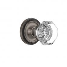 Nostalgic Warehouse 704697 - Nostalgic Warehouse Rope Rosette Passage Waldorf Door Knob in Antique Pewter