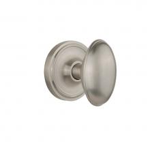 Nostalgic Warehouse 704764 - Nostalgic Warehouse Classic Rosette Single Dummy Homestead Door Knob in Satin Nickel