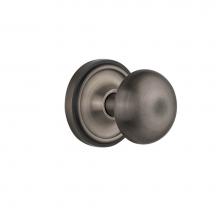 Nostalgic Warehouse 704777 - Nostalgic Warehouse Classic Rosette Privacy New York Door Knob in Antique Pewter