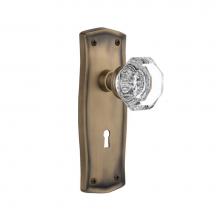 Nostalgic Warehouse 704916 - Nostalgic Warehouse Prairie Plate Interior Mortise Waldorf Door Knob in Antique Brass