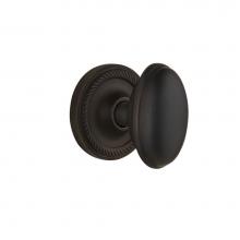 Nostalgic Warehouse 704960 - Nostalgic Warehouse Rope Rosette Interior Mortise Homestead Door Knob in Oil-Rubbed Bronze