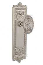 Nostalgic Warehouse 705171 - Nostalgic Warehouse Egg & Dart Plate Single Dummy Victorian Door Knob in Satin Nickel