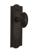 Nostalgic Warehouse 705187 - Nostalgic Warehouse Meadows Plate Single Dummy Victorian Door Knob in Oil-Rubbed Bronze