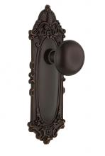 Nostalgic Warehouse 705226 - Nostalgic Warehouse Victorian Plate Single Dummy New York Door Knob in Timeless Bronze