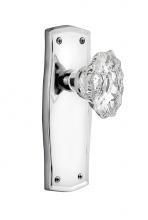 Nostalgic Warehouse 705987 - Nostalgic Warehouse Prairie Plate Passage Chateau Door Knob in Bright Chrome