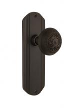 Nostalgic Warehouse 706262 - Nostalgic Warehouse Deco Plate Double Dummy Egg & Dart Door Knob in Oil-Rubbed Bronze
