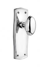Nostalgic Warehouse 706349 - Nostalgic Warehouse Prairie Plate Single Dummy Homestead Door Knob in Bright Chrome