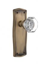 Nostalgic Warehouse 706516 - Nostalgic Warehouse Prairie Plate Single Dummy Waldorf Door Knob in Antique Brass