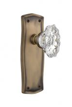 Nostalgic Warehouse 706905 - Nostalgic Warehouse Prairie Plate Single Dummy Chateau Door Knob in Antique Brass