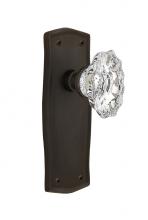 Nostalgic Warehouse 706917 - Nostalgic Warehouse Prairie Plate Double Dummy Chateau Door Knob in Oil-Rubbed Bronze