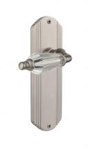 Nostalgic Warehouse 706930 - Nostalgic Warehouse Deco Plate Single Dummy Parlor Lever in Satin Nickel