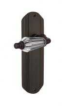 Nostalgic Warehouse 706940 - Nostalgic Warehouse Deco Plate Double Dummy Parlor Lever in Oil-Rubbed Bronze