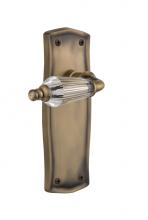 Nostalgic Warehouse 706963 - Nostalgic Warehouse Prairie Plate Double Dummy Parlor Lever in Antique Brass