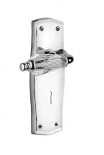 Nostalgic Warehouse 706972 - Nostalgic Warehouse Prairie Plate Interior Mortise Parlor Lever in Bright Chrome