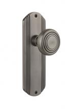 Nostalgic Warehouse 706975 - Nostalgic Warehouse Deco Plate Single Dummy Deco Door Knob in Antique Pewter