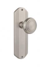Nostalgic Warehouse 706993 - Nostalgic Warehouse Deco Plate Double Dummy Deco Door Knob in Satin Nickel