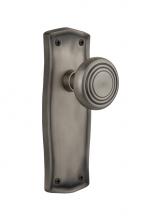 Nostalgic Warehouse 707010 - Nostalgic Warehouse Prairie Plate Single Dummy Deco Door Knob in Antique Pewter