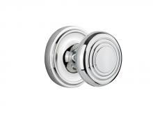 Nostalgic Warehouse 707046 - Nostalgic Warehouse Classic Rosette Passage Deco Door Knob in Bright Chrome