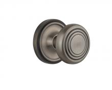 Nostalgic Warehouse 707052 - Nostalgic Warehouse Classic Rosette Single Dummy Deco Door Knob in Antique Pewter