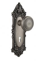 Nostalgic Warehouse 707364 - Nostalgic Warehouse Victorian Plate with Keyhole Double Dummy Deco Door Knob in Antique Pewter