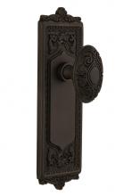 Nostalgic Warehouse 707491 - Nostalgic Warehouse Egg & Dart Plate Double Dummy Victorian Door Knob in Oil-Rubbed Bronze