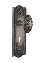 Nostalgic Warehouse 707580 - Nostalgic Warehouse Meadows Plate with Keyhole Double Dummy Victorian Door Knob in Antique Pewter