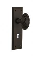Nostalgic Warehouse 707809 - Nostalgic Warehouse New York Plate Interior Mortise Victorian Door Knob in Oil-Rubbed Bronze
