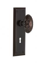 Nostalgic Warehouse 707812 - Nostalgic Warehouse New York Plate Interior Mortise Victorian Door Knob in Timeless Bronze