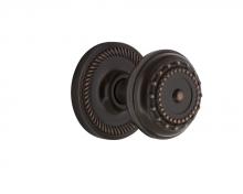 Nostalgic Warehouse 707859 - Nostalgic Warehouse Rope Rosette Passage Meadows Door Knob in Timeless Bronze