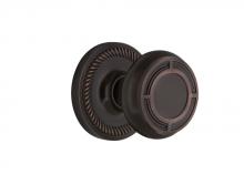 Nostalgic Warehouse 707860 - Nostalgic Warehouse Rope Rosette Passage Mission Door Knob in Timeless Bronze