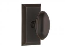 Nostalgic Warehouse 707961 - Nostalgic Warehouse Studio Plate Single Dummy Homestead Door Knob in Timeless Bronze