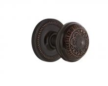 Nostalgic Warehouse 708029 - Nostalgic Warehouse Rope Rosette Double Dummy Egg & Dart Door Knob in Timeless Bronze