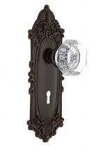 Nostalgic Warehouse 708099 - Nostalgic Warehouse Victorian Plate with Keyhole Double Dummy Waldorf Door Knob in Timeless Bronze