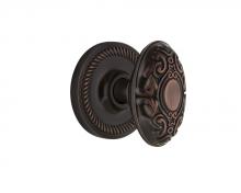 Nostalgic Warehouse 708124 - Nostalgic Warehouse Rope Rosette Privacy Victorian Door Knob in Timeless Bronze