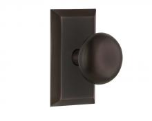 Nostalgic Warehouse 708136 - Nostalgic Warehouse Studio Plate Privacy New York Door Knob in Timeless Bronze